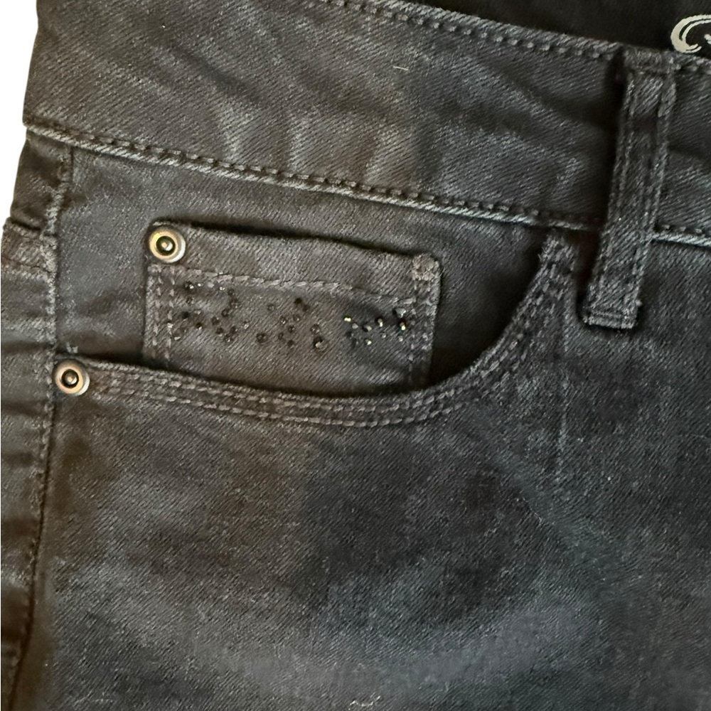 Faded Glory Black Skinny Jeans with Sequin Pocket Detail – Size 8A - Picture 9 of 9
